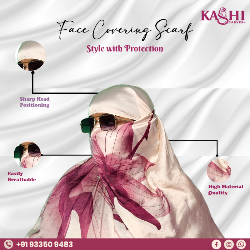 Face-Covering Scarf office wear scarves for women